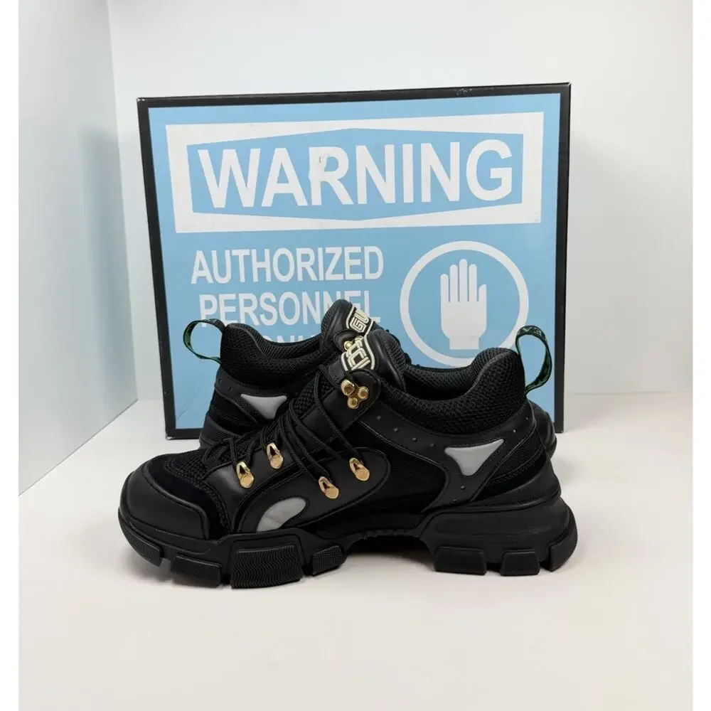 Size 11.5US - Gucci Flashtrek Black Sneakers🖤 RETAIL $1.3K! - Picture 6 of 10